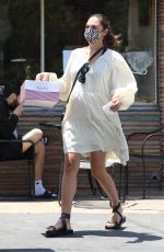 Pregnant GAL GADOT at a Bakery in Los Angeles 05/30/2021