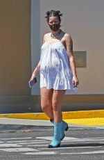 Pregnant HALSEY Out for Coffee in Malibu 05/26/2021