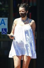 Pregnant HALSEY Out for Coffee in Malibu 05/26/2021