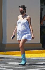 Pregnant HALSEY Out for Coffee in Malibu 05/26/2021