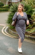 Pregnant LAUREN GOODGER Out and About in Chigwell 05/09/2021