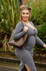 Pregnant LAUREN GOODGER Out and About in Chigwell 05/09/2021