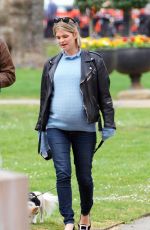 Pregnant PIXIE GELDOF Out in London 04/29/2021