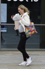 Pregnant RACHEL RILEY at Countdown Studios in Manchester 05/26/2021