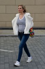 Pregnant RACHEL RILEY Leaves Countdown Studios in Manchester 05/25/2021