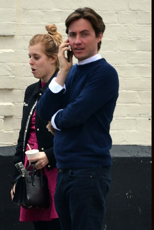 PRINCESS BEATRICE and Edoardo Mapelli Mozzi Out in Chelsea 05/19/2021