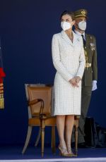QUEEN LETIZIA OF SPAIN at Spanish Army Aviation Academy Colmenar Viejo 05/07/2021