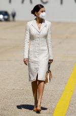 QUEEN LETIZIA OF SPAIN at Spanish Army Aviation Academy Colmenar Viejo 05/07/2021