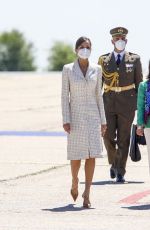 QUEEN LETIZIA OF SPAIN at Spanish Army Aviation Academy Colmenar Viejo 05/07/2021