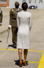 QUEEN LETIZIA OF SPAIN at Spanish Army Aviation Academy Colmenar Viejo 05/07/2021