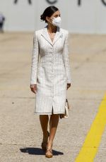 QUEEN LETIZIA OF SPAIN at Spanish Army Aviation Academy Colmenar Viejo 05/07/2021