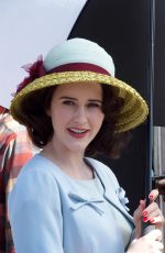 RACHEL BROSNAHAN on the Det of The Marvelous Mrs. Maisel at Coney Island Amusement Park in New York 05/06/2021