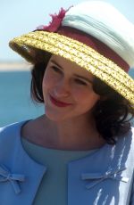 RACHEL BROSNAHAN on the Det of The Marvelous Mrs. Maisel at Coney Island Amusement Park in New York 05/06/2021