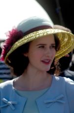 RACHEL BROSNAHAN on the Det of The Marvelous Mrs. Maisel at Coney Island Amusement Park in New York 05/06/2021