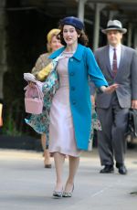 RACHEL BROSNAHAN on the Set of The Marvelous Mrs Maisel in New York 05/17/2021