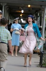 RACHEL BROSNAHAN on the Set of The Marvelous Mrs Maisel in New York 05/17/2021