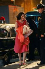 RACHEL BROSNAHAN on the Set of The Marvelous Mrs. Maisel in New York 05/11/2021