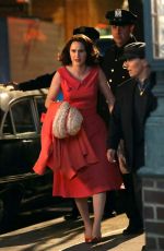RACHEL BROSNAHAN on the Set of The Marvelous Mrs. Maisel in New York 05/11/2021