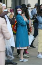 RACHEL BROSNAHAN on the Set of The Marvelous Mrs. Maisel in New York 05/12/2021