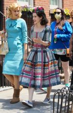 RACHEL BROSNAHAN on the Set of The Marvelous  Mrs. Maisel in New York 05/26/2021