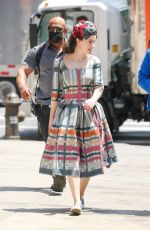 RACHEL BROSNAHAN on the Set of The Marvelous  Mrs. Maisel in New York 05/26/2021