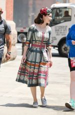 RACHEL BROSNAHAN on the Set of The Marvelous  Mrs. Maisel in New York 05/26/2021