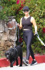 REESE WITHERSPOON Out with Her Dogs in Brentwood 05/01/2021
