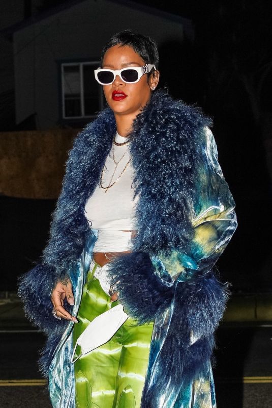 RIHANNA Out for Dinner at Giorgio Baldi in Santa Monica 05/05/2021