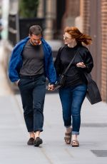 ROSE LESLIE and Kit Harington Out Shopping in New York 04/30/2021