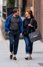 ROSE LESLIE and Kit Harington Out Shopping in New York 04/30/2021
