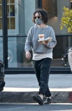 SARA GILBERT Out for Ice Coffee in West Hollywood 05/24/2021