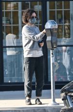 SARA GILBERT Out for Ice Coffee in West Hollywood 05/24/2021