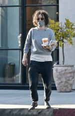 SARA GILBERT Out for Ice Coffee in West Hollywood 05/24/2021