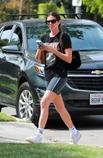 SARA SAMPAIO Arrives at Pilates Class in West Hollywood 05/01/2021