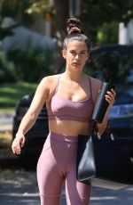 SARA SAMPAIO in Tights Arrives Pilates Class in West Hollywood 05/12/2021