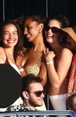 SARA SAMPAIO, LAIS RIBEIRO, SHANINA SHAIK and JASMINE TOOKES at a Yacht Party in Miami 05/09/2021