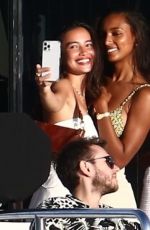 SARA SAMPAIO, LAIS RIBEIRO, SHANINA SHAIK and JASMINE TOOKES at a Yacht Party in Miami 05/09/2021