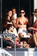 SARA SAMPAIO, LAIS RIBEIRO, SHANINA SHAIK and JASMINE TOOKES at a Yacht Party in Miami 05/09/2021