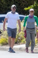 SARAH SILVERMAN and Rory Albanese Out with Their Dog in Los Feliz 05/02/2021