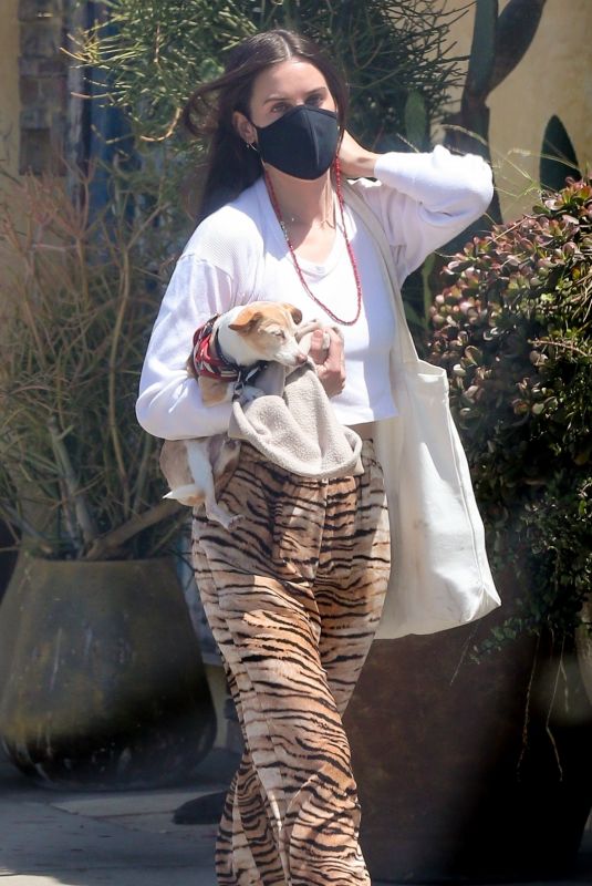SCOUT WILLIS Out with Her Dog in Los Angeles 05/22/2021