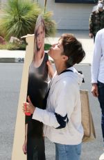 SELMA BLAIR Buying a Cardboard Cutout Stand of Sarah Michelle Gellar at an Estate Sale in Westlake 05/13/2021