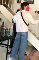 SELMA BLAIR Buying a Cardboard Cutout Stand of Sarah Michelle Gellar at an Estate Sale in Westlake 05/13/2021