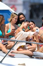 SHANINA SHAIK, NICOLE WILLIAMS and SOPHIA PIERSON in Bikinis at a Yacht in Los Angeles 05/29/2021