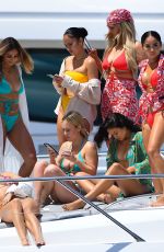 SHANINA SHAIK, NICOLE WILLIAMS and SOPHIA PIERSON in Bikinis at a Yacht in Los Angeles 05/29/2021