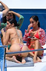 SHANINA SHAIK, NICOLE WILLIAMS and SOPHIA PIERSON in Bikinis at a Yacht in Los Angeles 05/29/2021