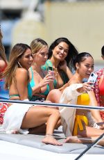 SHANINA SHAIK, NICOLE WILLIAMS and SOPHIA PIERSON in Bikinis at a Yacht in Los Angeles 05/29/2021