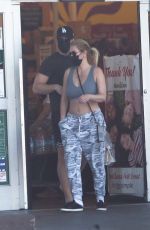 SHANNA MOAKLER and Matthew Rondeau at a Gas Station in Los Angeles 05/19/2021