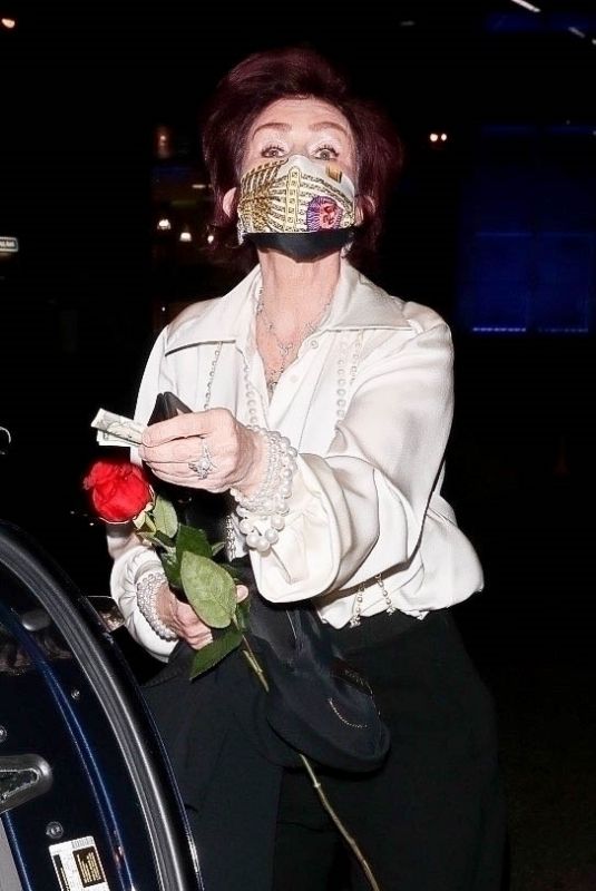 SHARON OSBOURNE at Boa Steakhouse in West Hollywood 05/20/2021