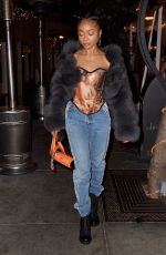 SKAI JACKSON at Il Pastaio in Los Angeles 05/07/2021