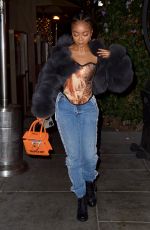 SKAI JACKSON at Il Pastaio in Los Angeles 05/07/2021